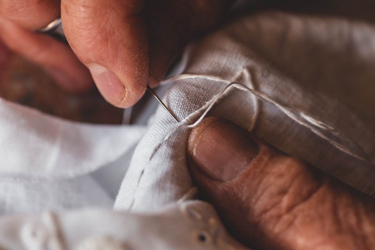 Sewing work at the factory