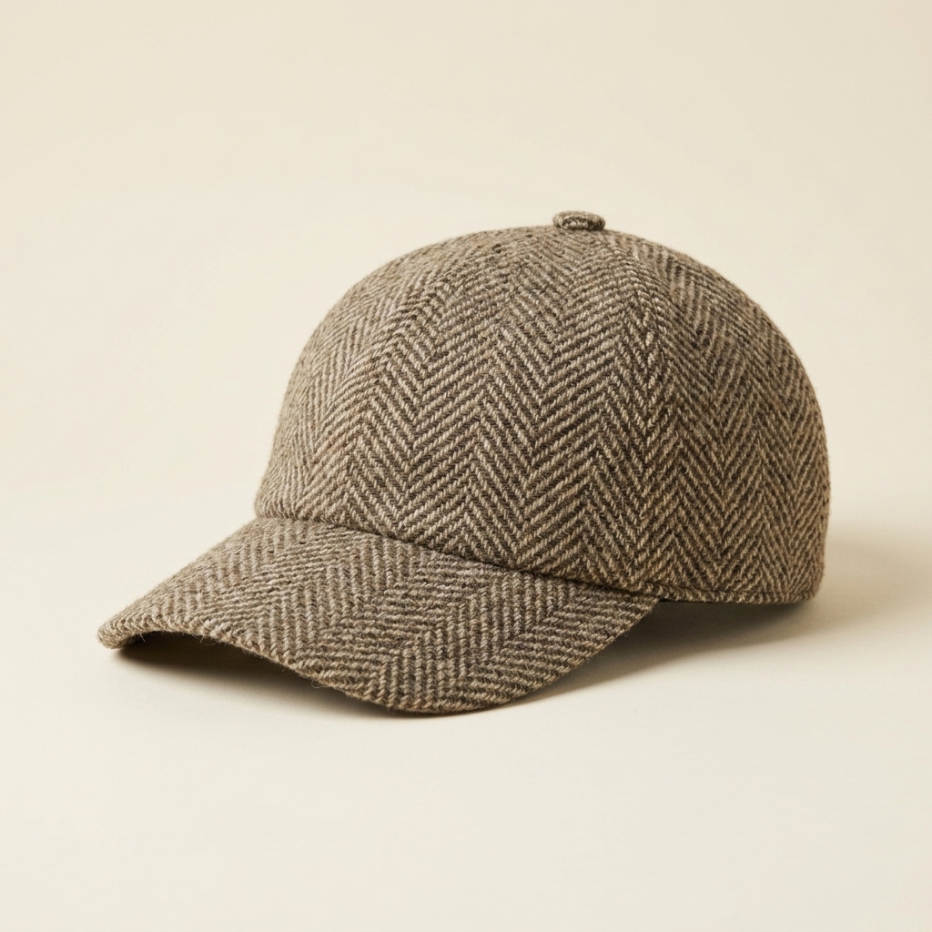 The Herringbone Tweed Baseball
